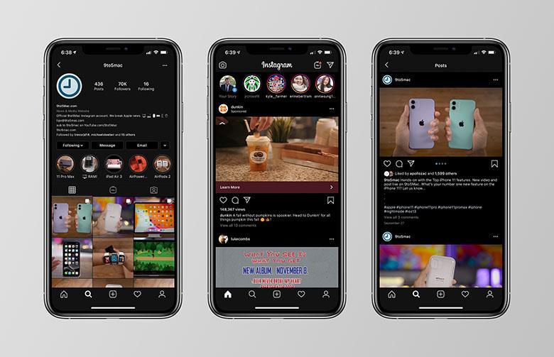 نسخه جدیدی از اینستاگرام با پشتیبانی از حالت تاریک در iOS 13 منتشر شد